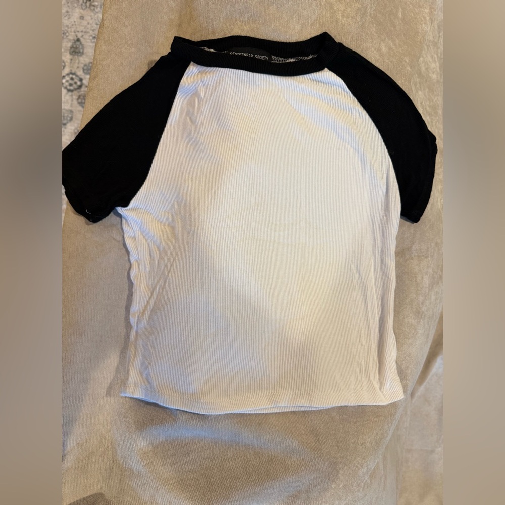 3/$10 Bundle Streetwear Society Black and White Top
